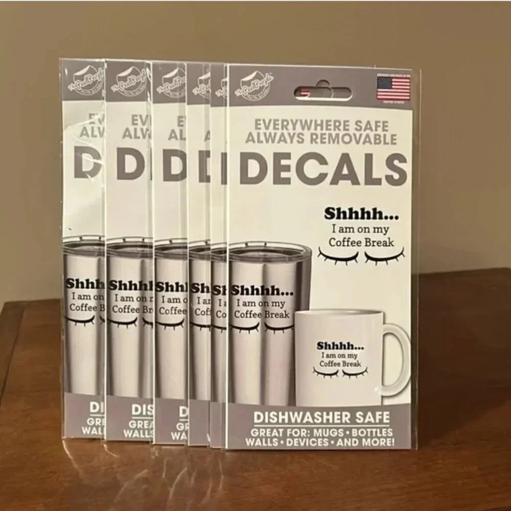 I am on my coffee break decals | Bundle of Coffee Cup Decals | Craft Supplies
